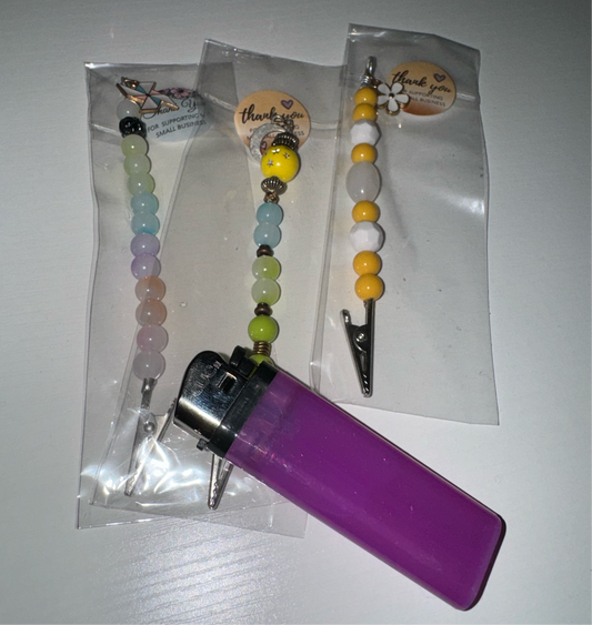 3 Pack Bracelet/Roach Clip Helper w/ Lighter