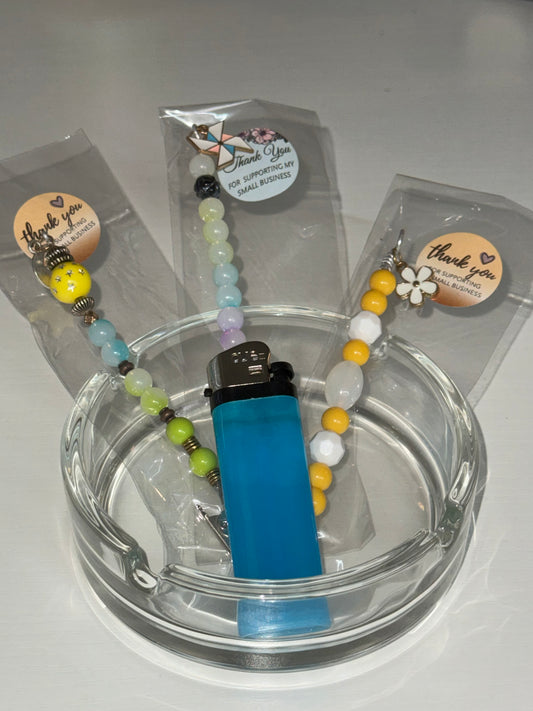 3 Pack Bracelet/Roach Clip Helper w/Lighter & Ashtray Monthly